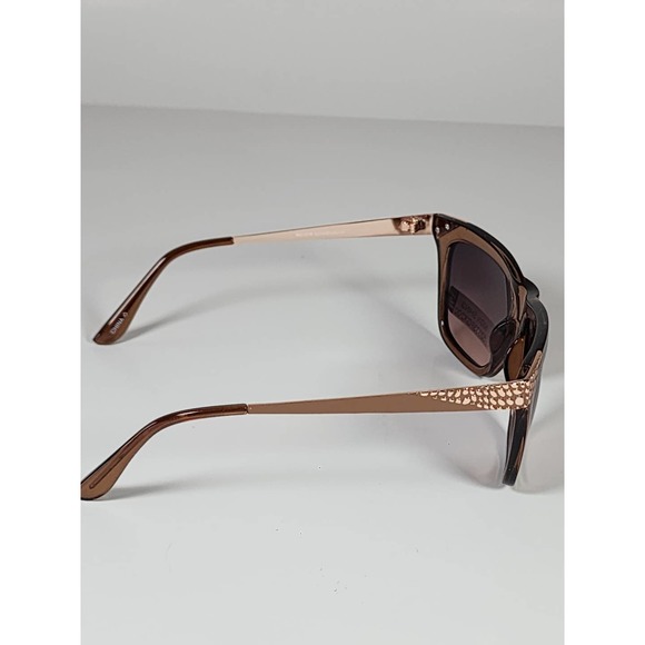 FGX Foster Grant Full Classic Brown & 3D Gold Snake Deco Sunglasses 52333FGX200 - Picture 6 of 11